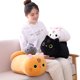 thumbnail image 2 of 25cm 35cm 50cm plush cat toy white black brown stuffed animal cat plush throw pillow kids toys birthday gift for childrenwhite25cm Deng Xun unisex, 2 of 2