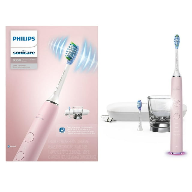 Brosse à dents électrique rechargeable Philips Sonicare DiamondClean Smart 9350, rose, HX9902/65