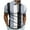 Light Blue, variant on WREESH Men's Striped Zipper Short Sleeve Lapel Printed T-Shirt Loose Top Henley Shirts Black