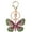 Purplish Red, variant on Women Stylish Multicolor Butterfly Rhinestones Keychain Key Ring Bag Ornament