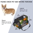 thumbnail image 3 of Tangerine Sherpa Pet Carrier Bag for Dogs and s - Fabric 900D Oxford Cloth Base Material with Nylon Webbing - 17x10x11.8 in/43x26x30 cm - Portable and Comfortable Travel, 3 of 7