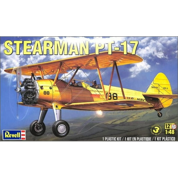 Revell Stearman PT17 Plastic Airplane Model Kit