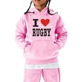 thumbnail image 2 of Vividxx Boys Hoodies Vintage Letter Print Hooded Sweatshirt Sports Retro Kids Boys Warm Pullover Hoodie For Fall Winter Loose Fit 13-14 Years, 2 of 4