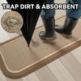 thumbnail image 5 of SIXHOME Door Mat Welcome Mat 20"x32" Non-Slip Front Door Mat Absorbent Low Profile Dirt Trapper Indoor Door Mat Ouside Entryway Rug Soft Machine Washable Floor Mat Brown, 5 of 7