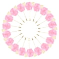 thumbnail image 1 of Uxcell 18-Pack Alfileres de Solapa de Flores para Hombres, Alfileres de Boutonnieres de Rosa de Hoja Dorada para Bodas/Bailes/Fiestas, Alfileres de Corsage para Sombreros [Rosa], 1 of 1