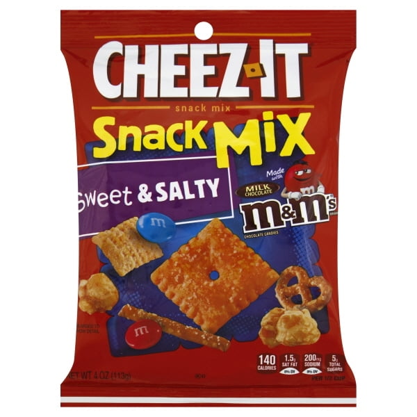 CHEEZIT Sweet & Salty M&M Snack Mix 4oz Bag (6Pack)
