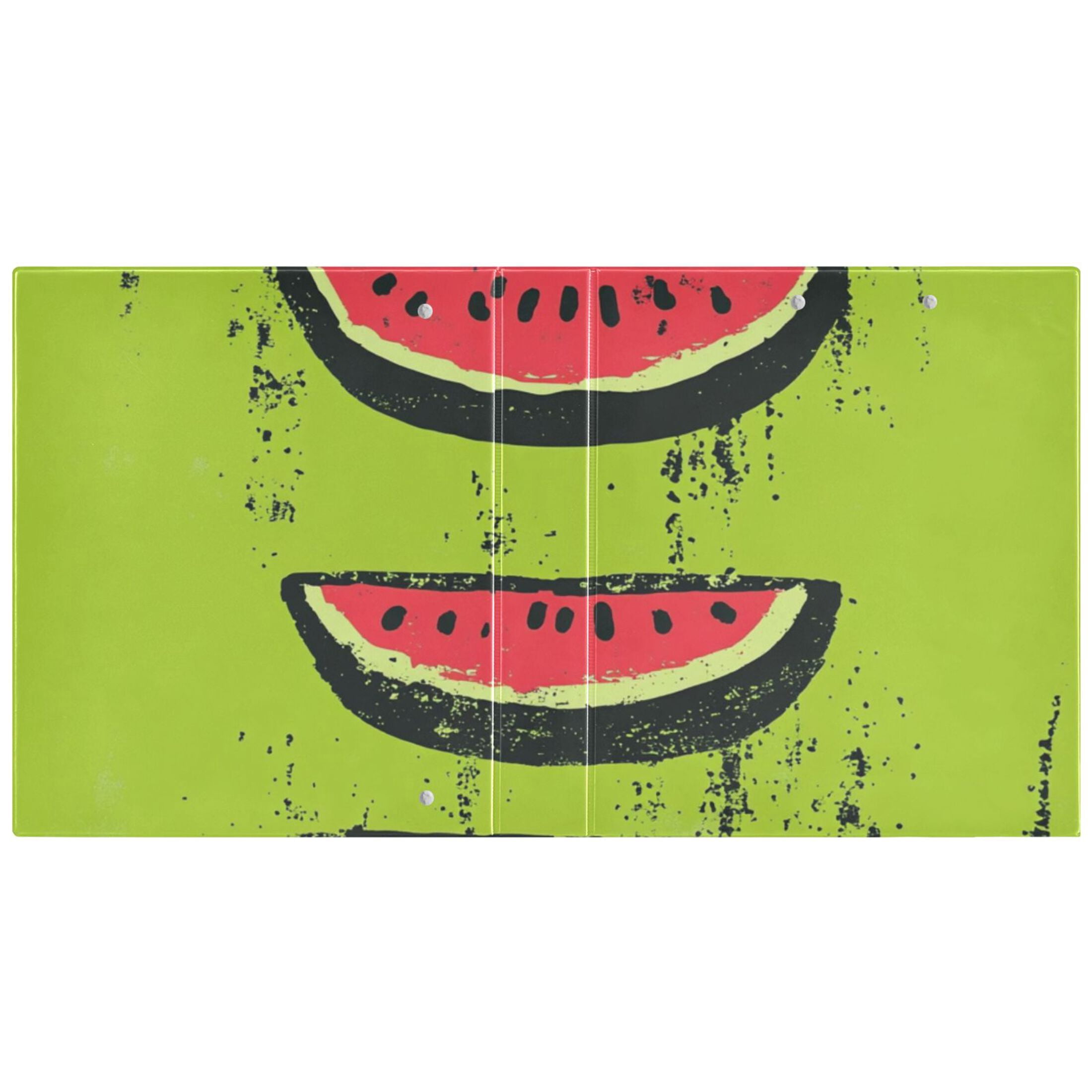 Watermelons in Green 3 Ring Binders 1.5 inch Hardcover File Folders with Interior Pockets A4 Size Organizer for School Office Hospital Set of 2