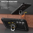 thumbnail image 4 of S23 FE Case Samsung S23 FE 5G Phone Case Galaxy S23 FE Case,Military Grade Protective Samsung S23 FE Case with Ring Kickstand for Samsung Galaxy S23 FE Black Case, 4 of 12