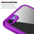 thumbnail image 6 of Dteck iPhone SE 2020 Case, Dual Layer Full Body Shockproof Protection Case Double Sides Tempered Glass Cover Flexible TPU Bumper For iPhone SE 2020 / iPhone 7 / iPhone 8, Purple, 6 of 9