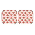 thumbnail image 4 of Picia Hand Drawn Watermelon 2 Piece Car Windshield Sun Shade Foldable | Foldable Sun Shield for Front Window Blocks UV Rays and Keeps Your Vehicle Cool-Large, 4 of 7