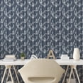 thumbnail image 3 of Ambesonne Floral Peel & Stick Wallpaper for Home, Japanese Striped Graphic, 13"x36", Charcoal Grey Dark Blue, 3 of 6