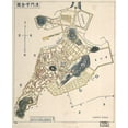 thumbnail image 2 of Vintage Maps 12x14 White Modern Wood Framed Museum Art Print Titled - Macau City Plan, 2 of 4