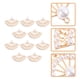 thumbnail image 3 of KAKOWELY 10 piezas de dijes de abanico antiguos, accesorios para hacer collares, colgantes hechos a mano., 3 of 4