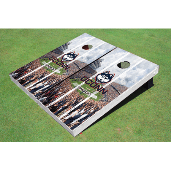 University of Connecticut "UConn" Stadium Long Stripe Themed Cornhole Boards