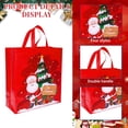 thumbnail image 4 of Red Christmas Gift Bag Portable Gift Bag Christmas Non Woven Bag Shopping Bag Large Size For Holiday Gifts Red Color, 4 of 6