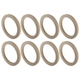 thumbnail image 1 of Unique Bargains 8 Pcs Universal 6.5 Inch Speaker Subwoofer Mounting Spacer Rings Solid Wood Beige, 1 of 6