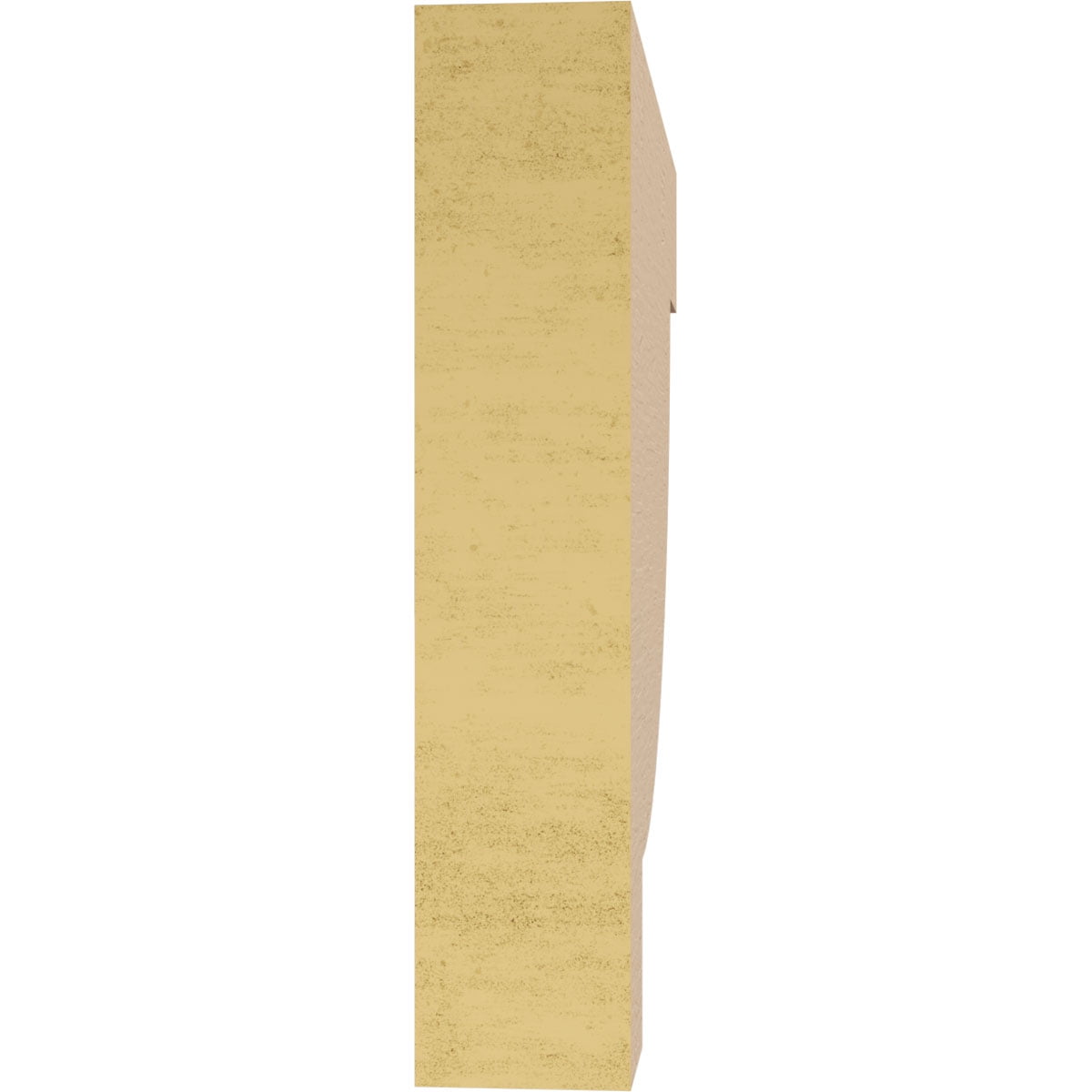 2"W x 10"D x 10"H Thin Alpine Rough Cedar Woodgrain TimberThane Corbel, Primed Tan