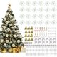 thumbnail image 1 of RV 120 piezas Juego de flores de Navidad Decoración de árbol de Navidad (Plata) Sailing Electrónica, 1 of 5