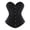 Black, variant on Glitter Corset Tops for Women Lace Up Push Up Boned Overbust Bustier Wedding Waist Cincher
