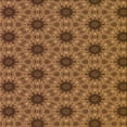 thumbnail image 1 of Ahgly Company Machine Washable Indoor Square Transitional Red Brown Area Rugs, 8' Square, 1 of 7