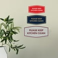 thumbnail image 3 of Signs ByLITA Fancy Please Keep Kitchen Clean Sign - Kitchen Signs | Durable Material | Cleaning Reminder | Easy Installation Sign (Black) - Small, 3 of 7