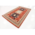 thumbnail image 2 of Unique Loom Taftan Collection Geometric Tribal Area Rug, 5 x 8 Feet, Terracotta/Ivory, 2 of 2