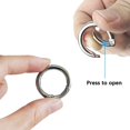 thumbnail image 3 of MAILINI 16PCS Spring O Ring Zinc Alloy Round Carabiner Snap Trigger Buckle Hooks Clip Keychain, 3 of 7
