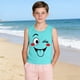 thumbnail image 5 of Niños Pequeños Camisola 3-15Years sin Mangas Tela Suave Gradiente Impresión Moda Linda para la Fiesta Informal, 5 of 8