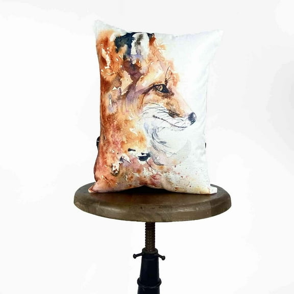 Fox | Watercolor | Pillow Cover | Animal lover | 12x18 | Accent Pillow Covers | Throw Pillow Covers | Pillow | Couch Pillows | Sofa Pillows