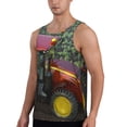 thumbnail image 2 of Fuzoiu farm tractor Men's Workout Tank Tops,Sleeveless Gym Shirt Quick Dry,Fitness Bodybuilding T-Shirt,Muscle Athletic Workout Tee-X-Large, 2 of 7
