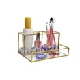 thumbnail image 4 of Youkk GoldFrameGlassCosmeticBox Miroir Eyeliner Présentoir Salle de Bain, 4 of 6