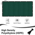 thumbnail image 2 of LOVE STORY Custom Size 4'x38' Dark Green Fence Privacy Screen Heavy Duty Mesh Windscreen Cover for Patio Garden (Customized), 2 of 6