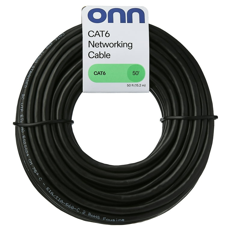 Cavo Ethernet RJ45 Cat5E UTP 26 AWG, 1,5 Metri, Nero, Per PC, Laptop, Console, Router