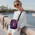 thumbnail image 2 of TSOVTHRID Wolf Butterfly Galaxy Print Crossbody Bags for Women Trendy Small Crossbody Wallet Cell Phone Shoulder Bag Purses for Women Travel Shopping, 2 of 7