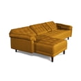 thumbnail image 4 of Sofá Cama Modular de Lino Mostaza Modelo Mosley Makora, 4 of 7