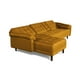 thumbnail image 4 of Sofá Cama Modular de Lino Mostaza Modelo Mosley Makora, 4 of 7