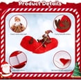thumbnail image 3 of RedBrown Santa Claus Dog Costume, Cozy Dog Christmas Outfit, Santa Rider Pet Christmas Costume, Birthday Christmas Gift for Dog Lover Christmas Party, M, 3 of 6