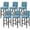 Blue, variant on Bar Stool Covers, Plaid Furniture Chair Seat Cover Stretch Barstool Slipcover Dining Chair Covers Machine Washable for Living Room