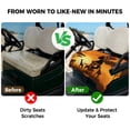 thumbnail image 4 of Golf Cart Seat Covers for 2 Seater,African Black Women Soft Microfiber Cart Seat Towel Blanket,Vintage Africa Ethnic Tribal Absorbent Breathable Non Slip Bench Seats Protector for Golf Course 51"x31", 4 of 9