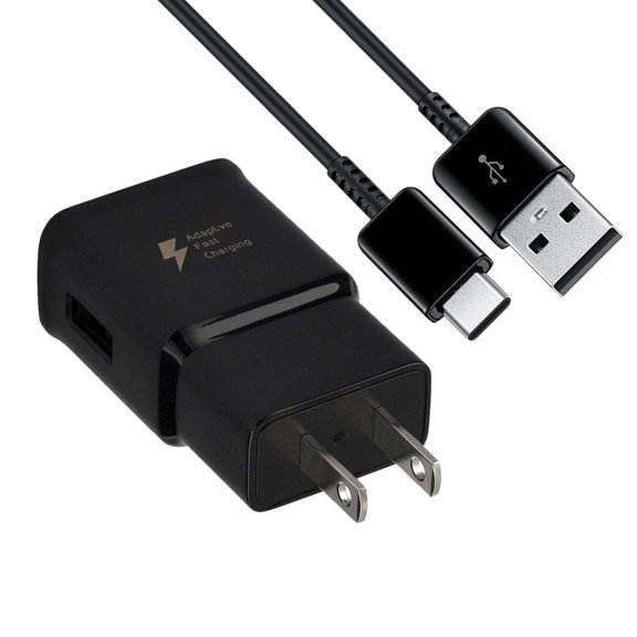 Quick Charger for Galaxy S10/ S10e/ S10 Plus Adaptive Fast Charging Type-C 2.0 Cable Include 1 Cable (4 ft), 1 Wall Charger -Type-C Phones (S8 & S9 Compatible) 50% Fast Charging