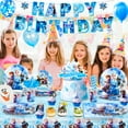thumbnail image 5 of Frozen Birthday Party Supplies,124pcs Frozen Party Decorations&Tableware Set-Frozen Plates Napkins Cups Tablecloth Banner Backdrop,Frozen Balloons etc Frozen Themed Party Supplies, 5 of 8