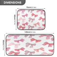 thumbnail image 3 of 2-Piece Kitchen Rugs Set Non-Slip Mats Carpet Floor for Kitchen, Bathroom (19.7"x27.6" & 19.7"x47.2") Pink Bows Pattern, 3 of 7