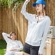 thumbnail image 4 of Hukapapa Ropa de protección solar gris Camisa de protección solar de seda de hielo anti-ultravioleta de verano Ropa de protección solar transpirable UPF50 + para mujer,,m,, 4 of 7