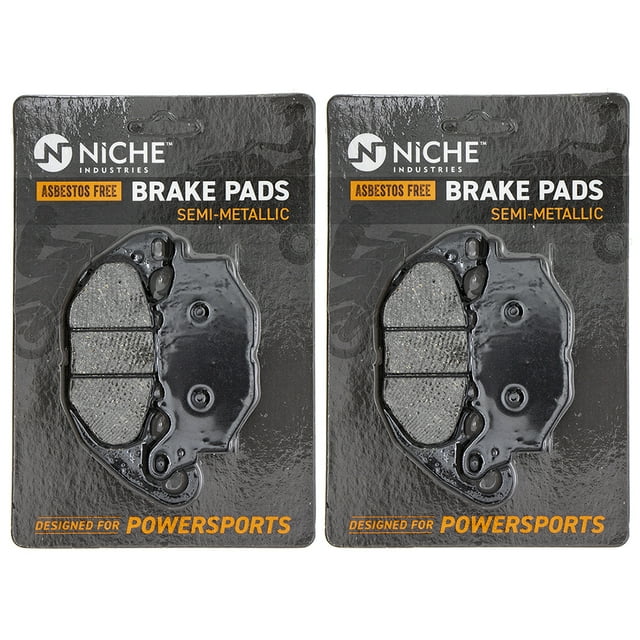 Niche Front Brake Pad Set for Yamaha YZF R3 Semi-Metallic Motorcycle 2 Pack 519-KPA2473D