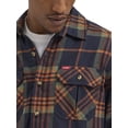 thumbnail image 5 of Wrangler® Men's and Big Men's Relaxed Fit Brushed Flannel Shirt with Long Sleeves, Sizes S-5XL, 5 of 5