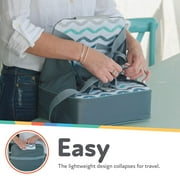 Nuby Easy Go Booster Seat with Adjustable Safety Straps and Harness, Gray , Unisex