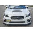thumbnail image 3 of Replacement For 2015-2017 Subaru WRX & STi JDM Varis Style Polypropylene Primer Black Front Bumper Lower Lip Spoiler Ground Effects, 3 of 12