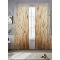 thumbnail image 2 of Wild Plant, Sheer Curtains 108 Inch Length 2 Panels Set for Living Room/Bedroom, Vintage Botanical Leaves Yellow Semi Curtain Sheers Drapes Rod Pocket Curtains Window Treatment Set 52''x108''x2, 2 of 7