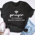 thumbnail image 4 of EcoLoom Prayer Definition The Strongest Wireless Connection Shirt Faith Religious Church Short Sleeve Unisex T Shirt, 4 of 6