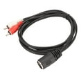 thumbnail image 1 of 5 Pin DIN Female To 2  Male Cable, Molded Strain Relief Connector PVC Improve  Clarity Easy Plugging and Unplugging Sound Adapter Cable 4.9ft  for VCR, 1 of 8